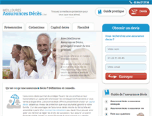 Tablet Screenshot of meilleures-assurances-deces.com